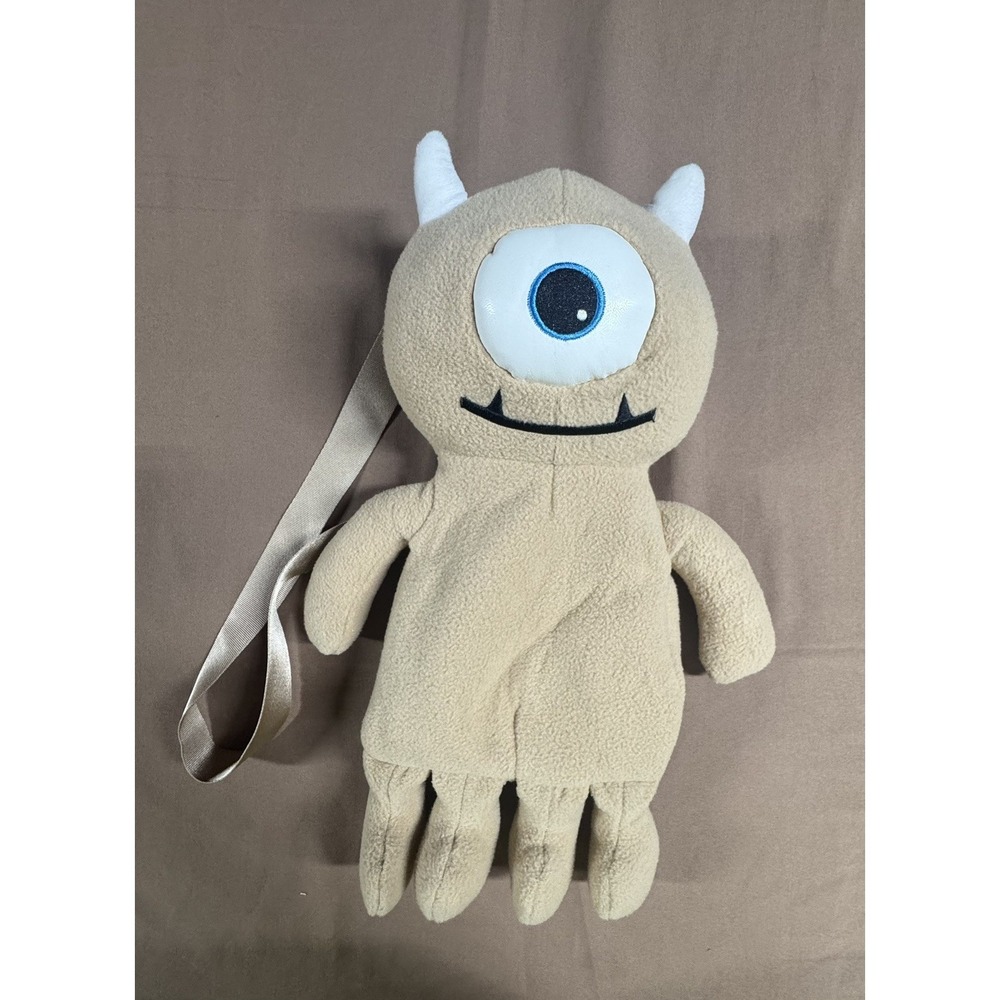 Disney Pixar Monsters Inc Little Mikey Plush Purse Zip Bag Spirit Halloween HTF